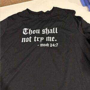 SHEIN Black Statement Tee